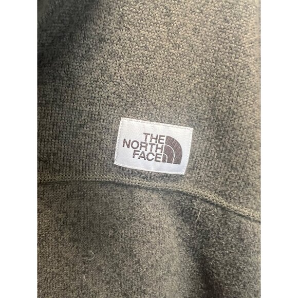 The North Face Mens XL Olive Green Half-Zip Sweater Fleece Pullover With Sleeve - Picture 6 of 9